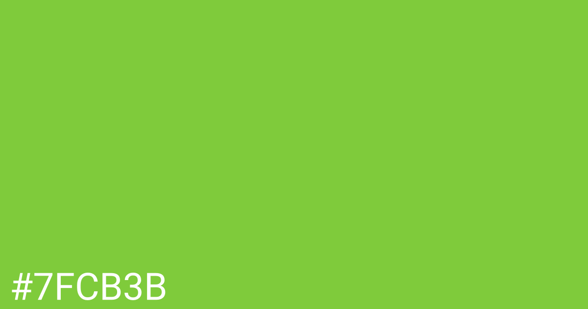 Hex color #7fcb3b graphic