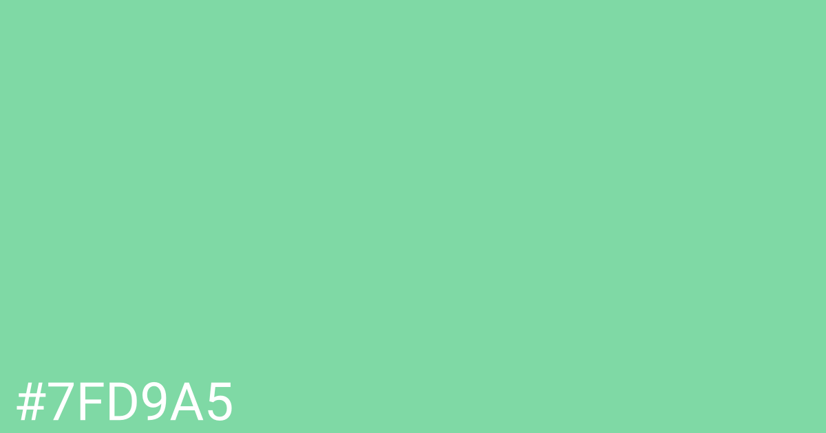 Hex color #7fd9a5 graphic