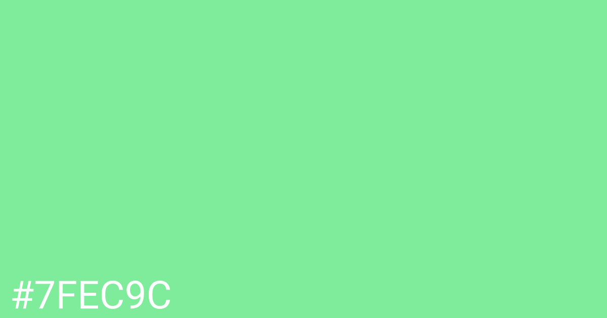 Hex color #7fec9c graphic