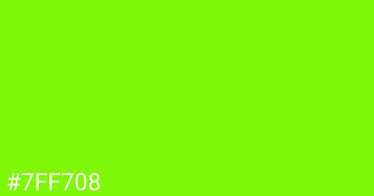 Hex color #7ff708 graphic