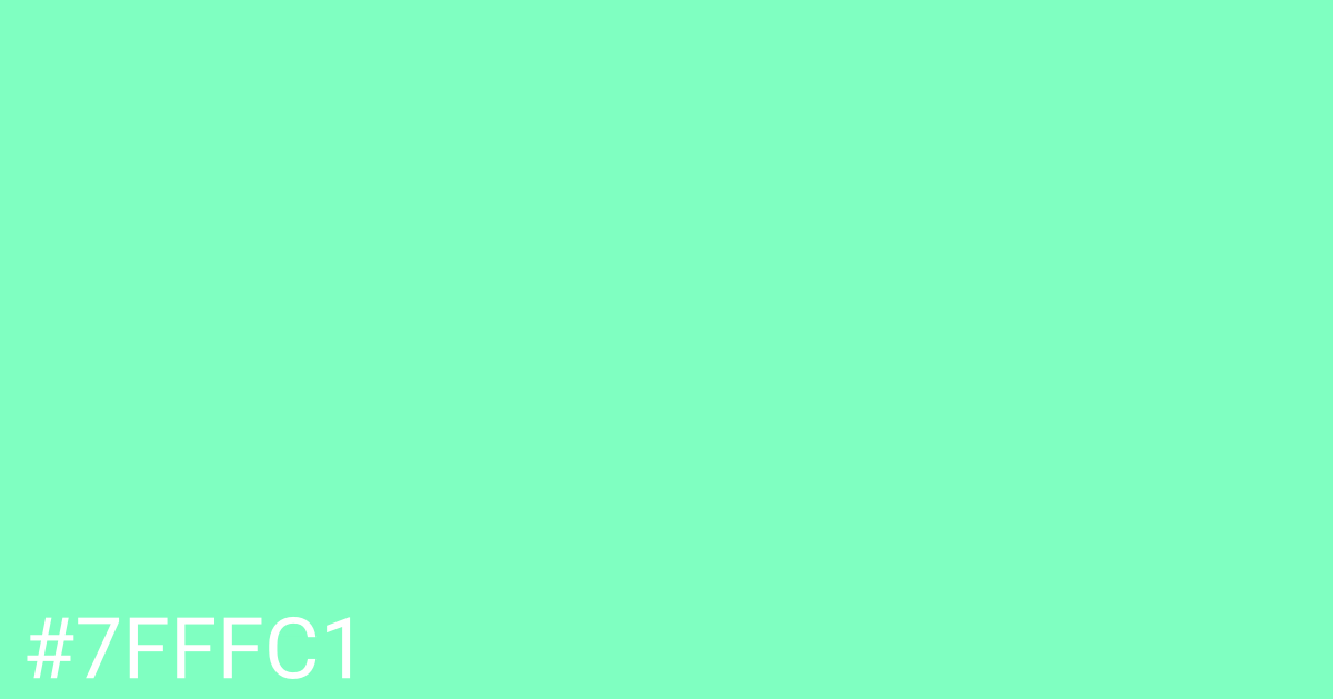 Hex color #7fffc1 graphic