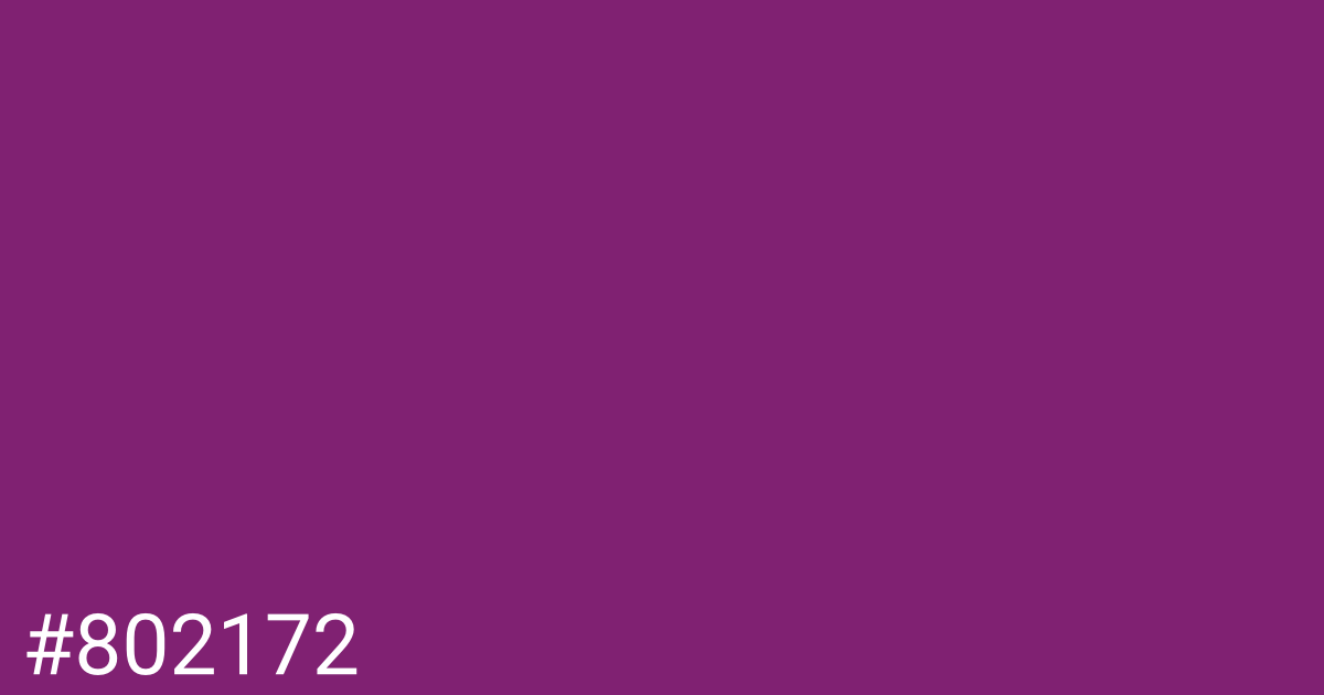 Hex color #802172 graphic