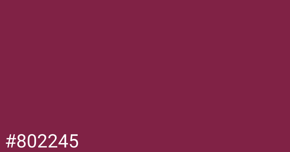 Hex color #802245 graphic