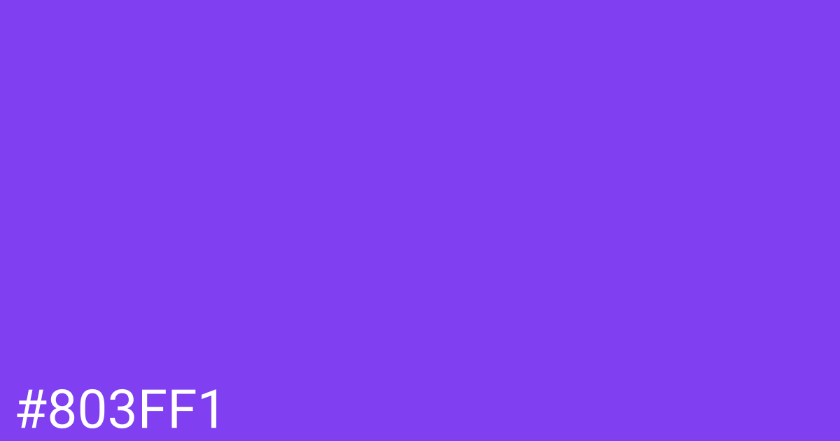 Hex color #803ff1 graphic