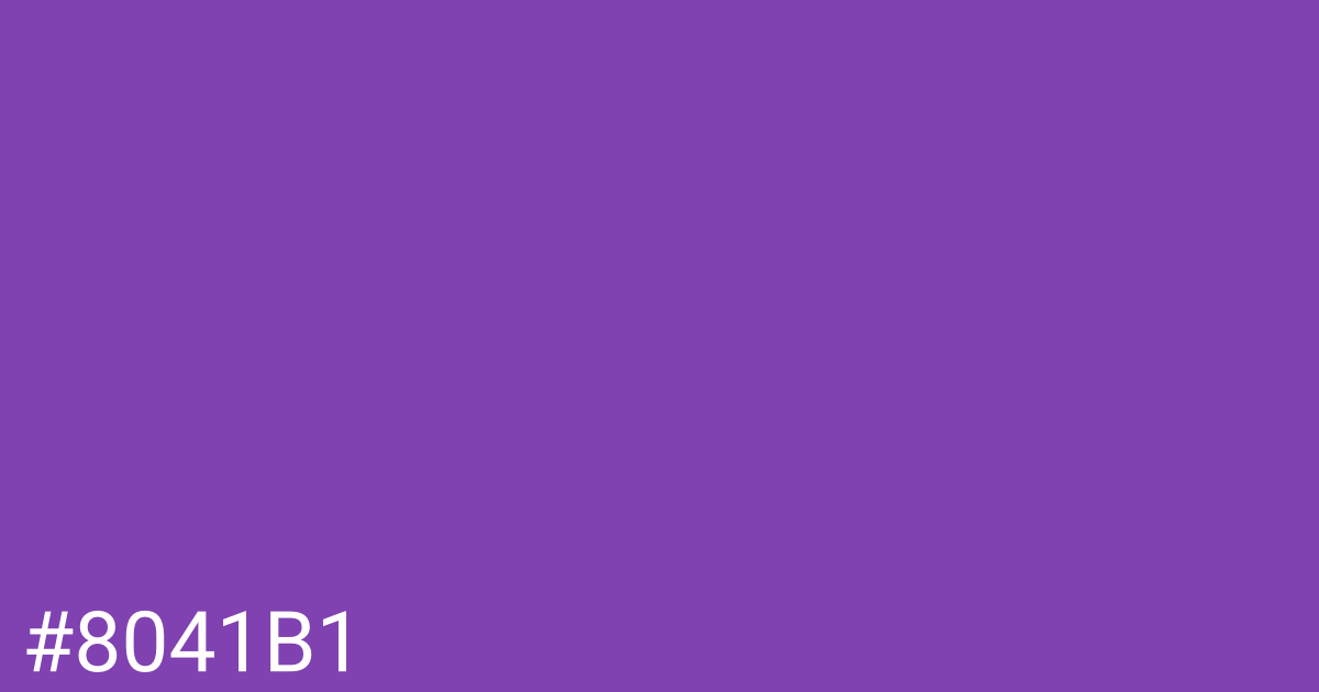 Hex color #8041b1 graphic