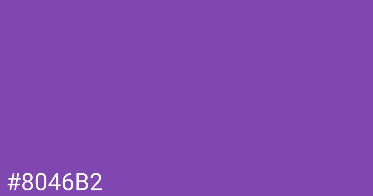 Hex color #8046b2 graphic