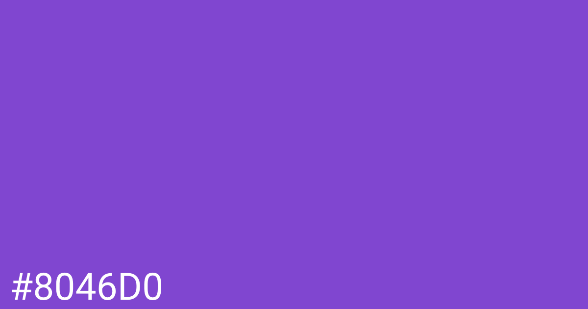 Hex color #8046d0 graphic