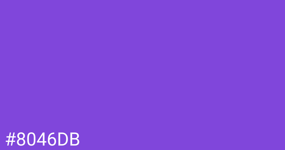Hex color #8046db graphic