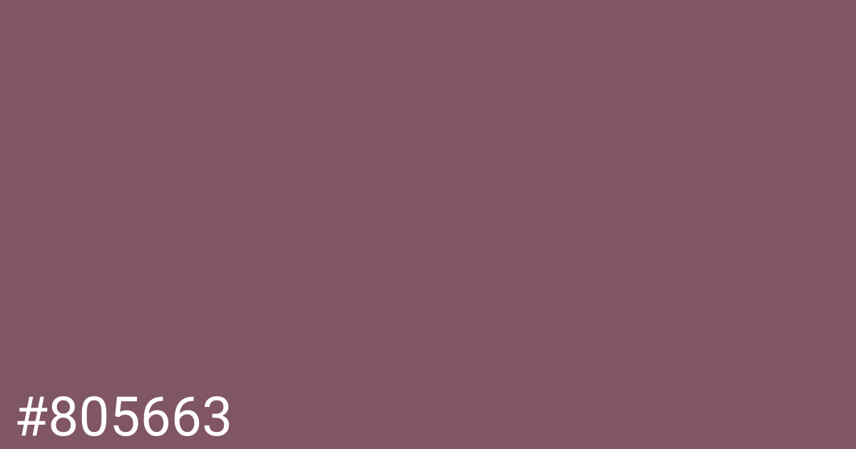 Hex color #805663 graphic