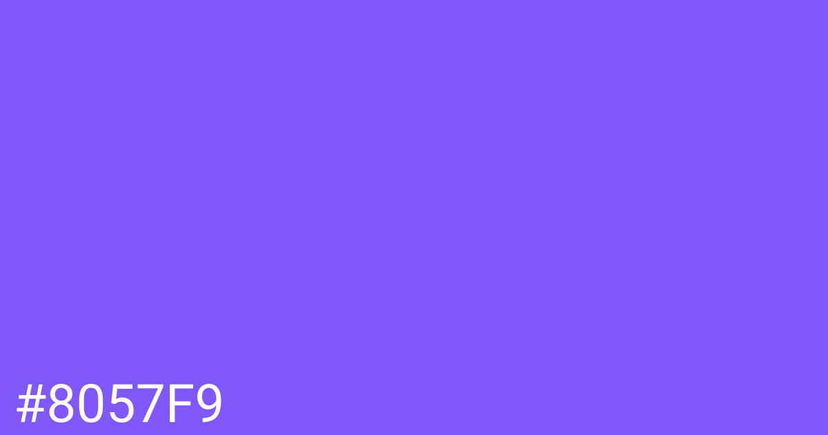Hex color #8057f9 graphic