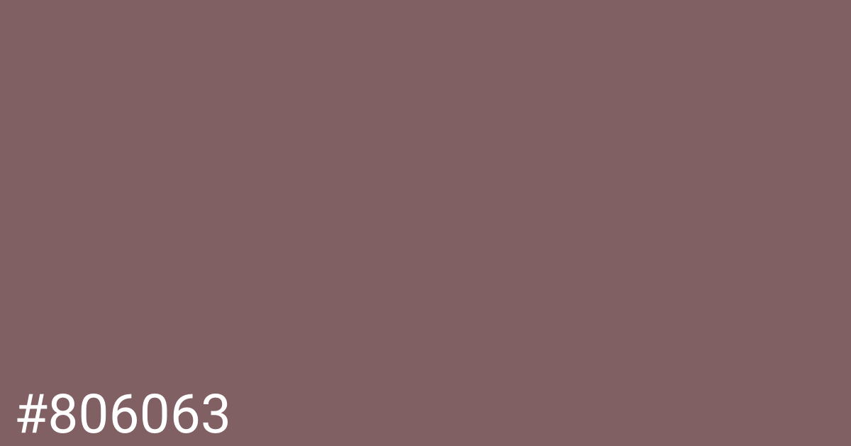 Hex color #806063 graphic