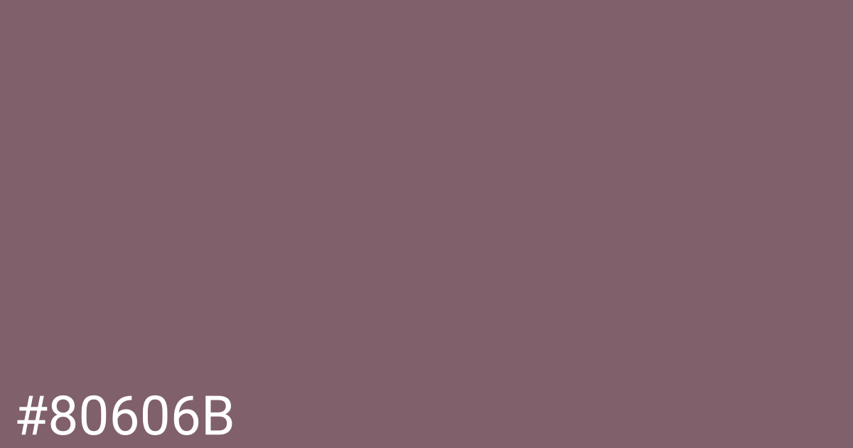 Hex color #80606b graphic