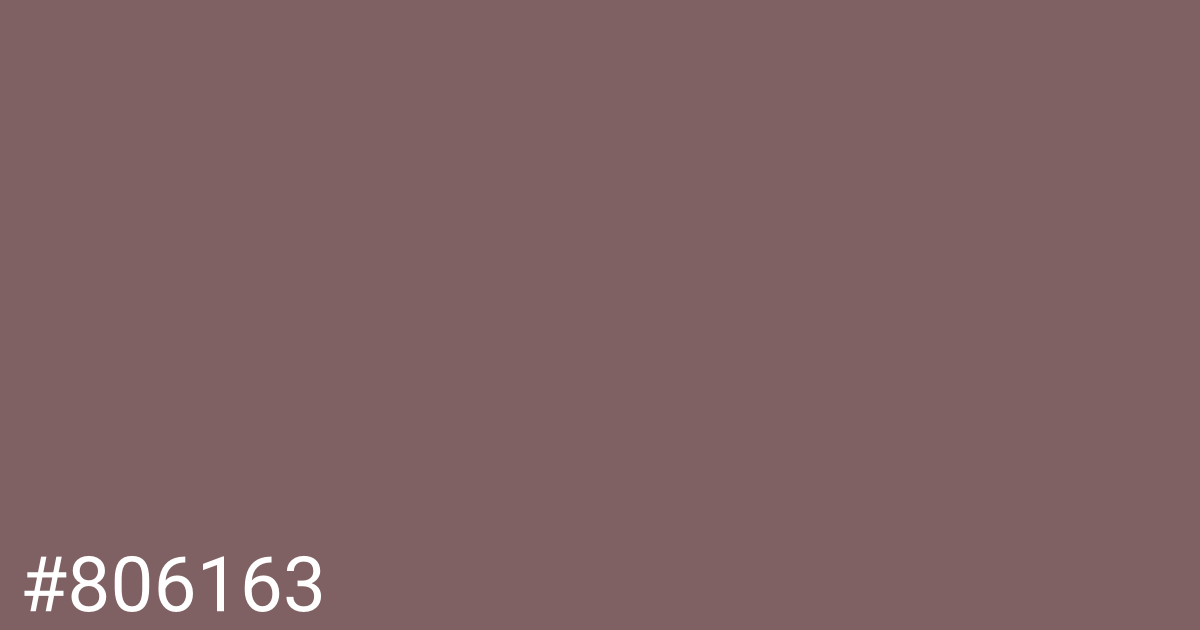 Hex color #806163 graphic