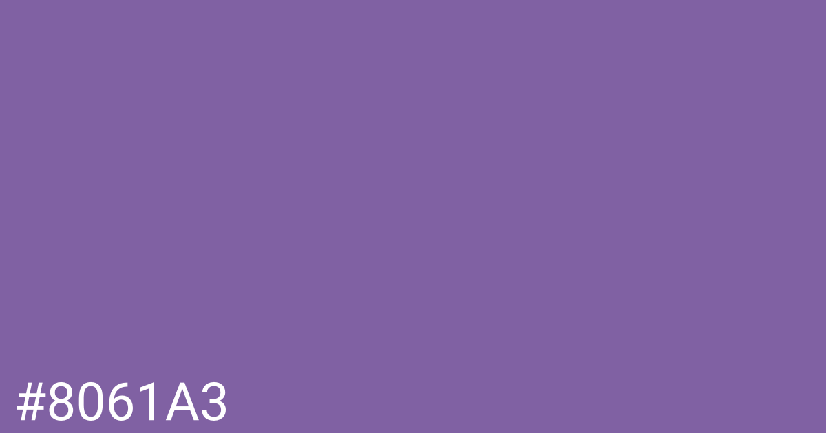 Hex color #8061a3 graphic