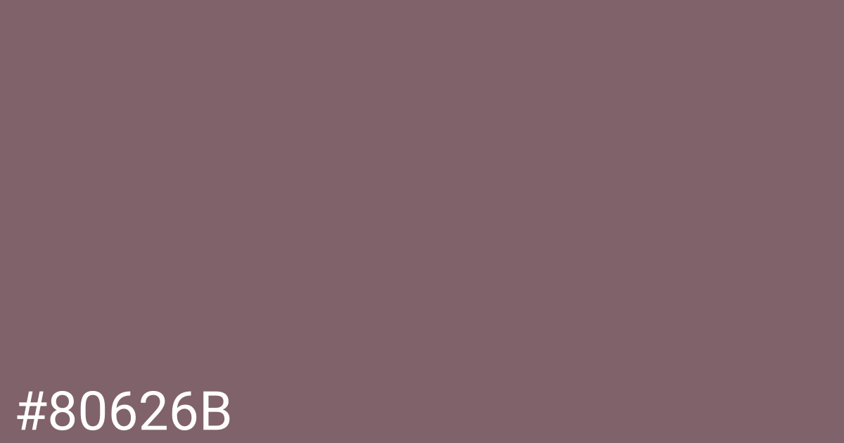 Hex color #80626b graphic