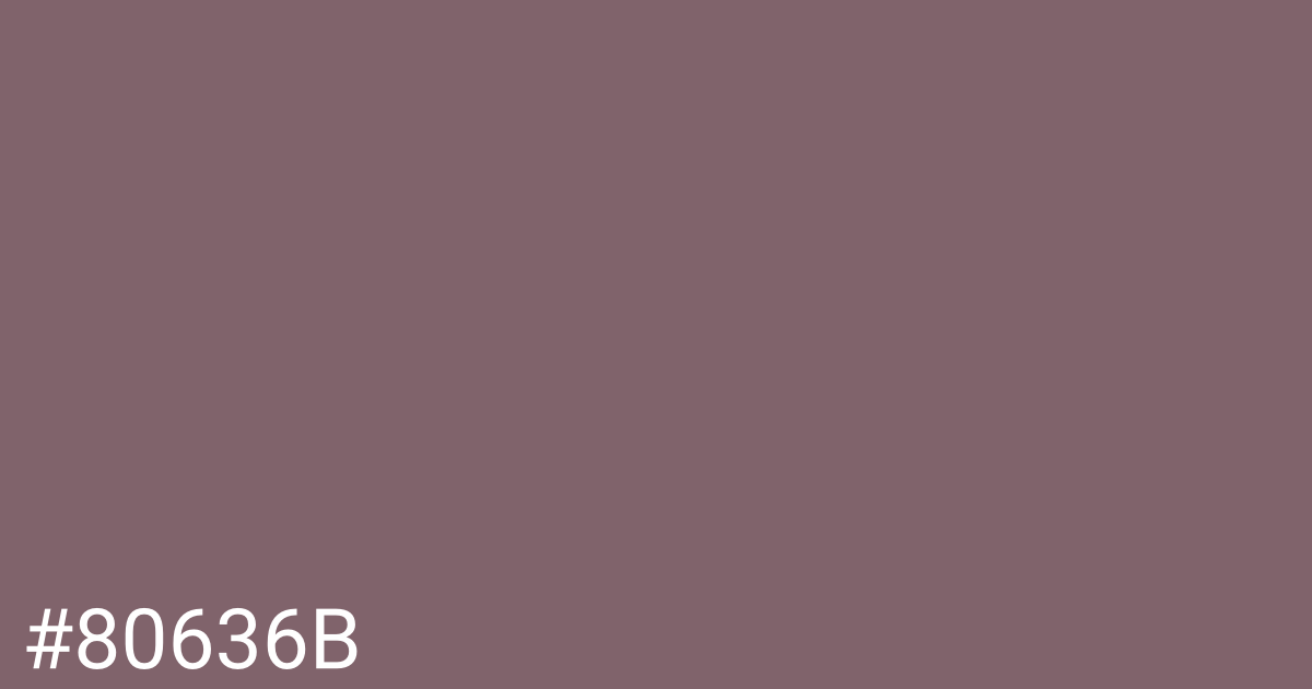 Hex color #80636b graphic