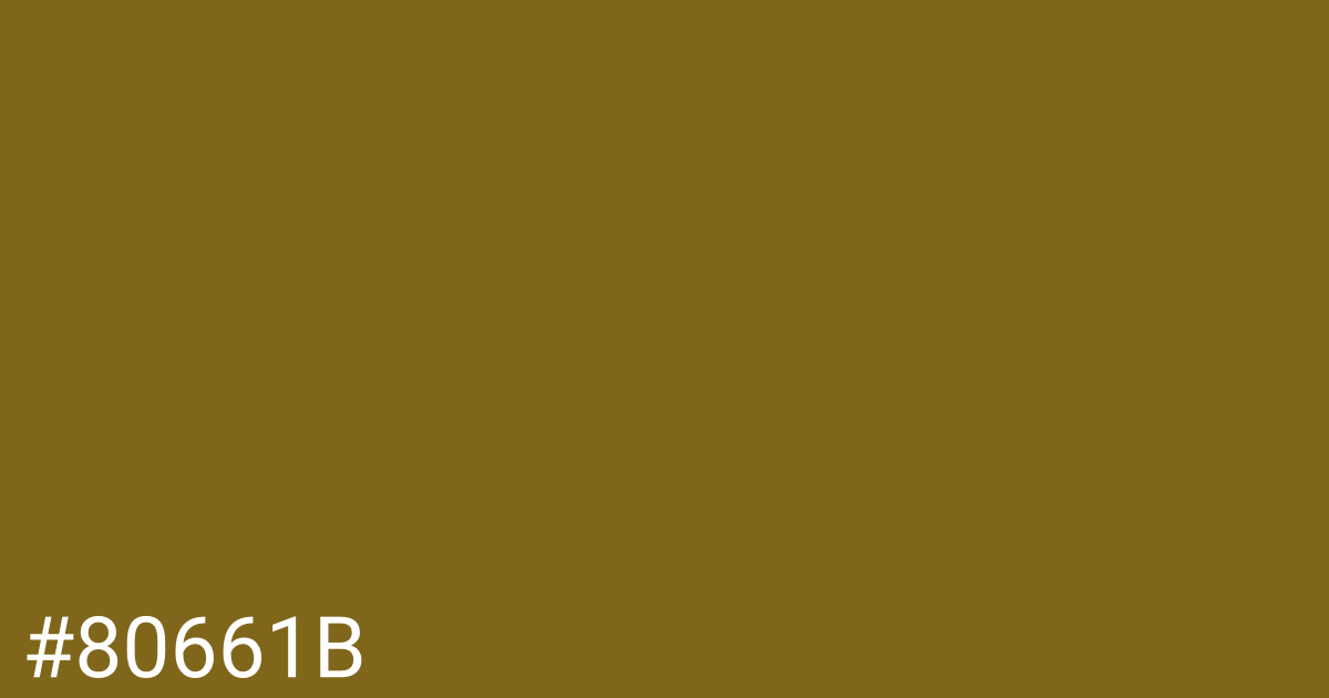 Hex color #80661b graphic