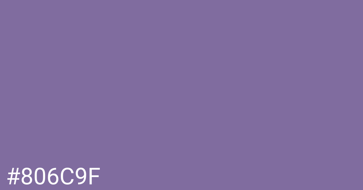 Hex color #806c9f graphic