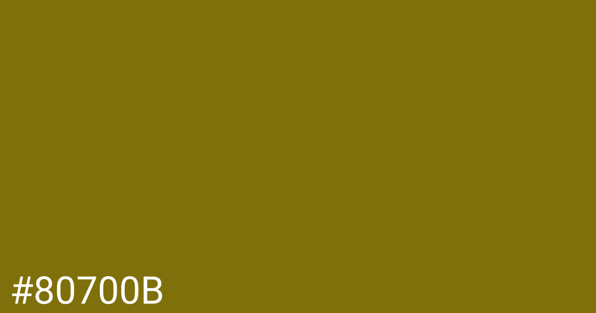 Hex color #80700b graphic