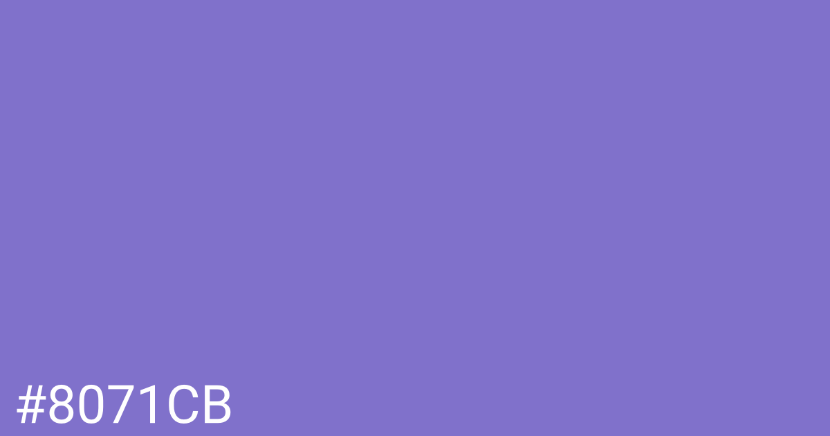 Hex color #8071cb graphic