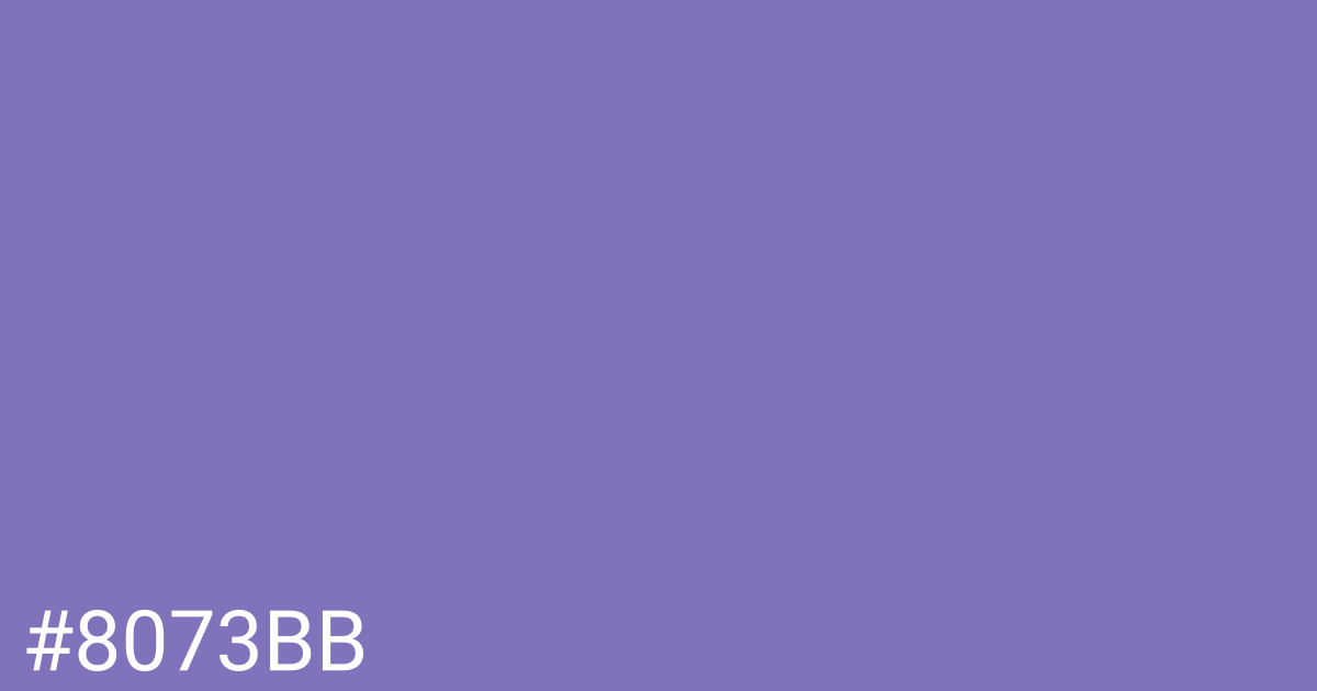 Hex color #8073bb graphic