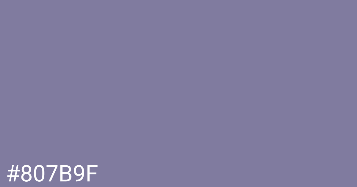 Hex color #807b9f graphic