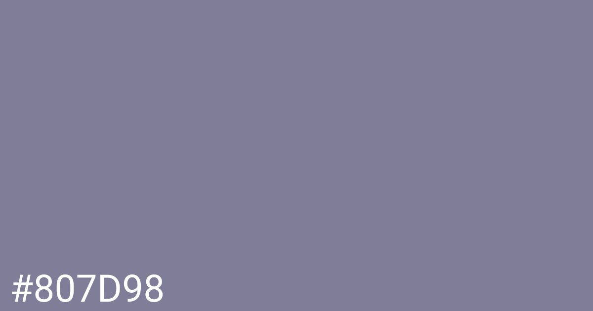 Hex color #807d98 graphic