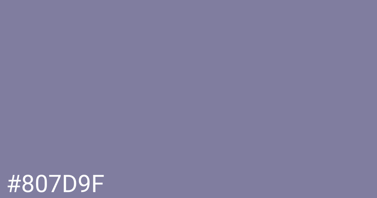 Hex color #807d9f graphic