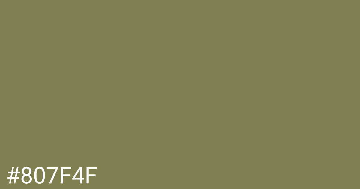 Hex color #807f4f graphic