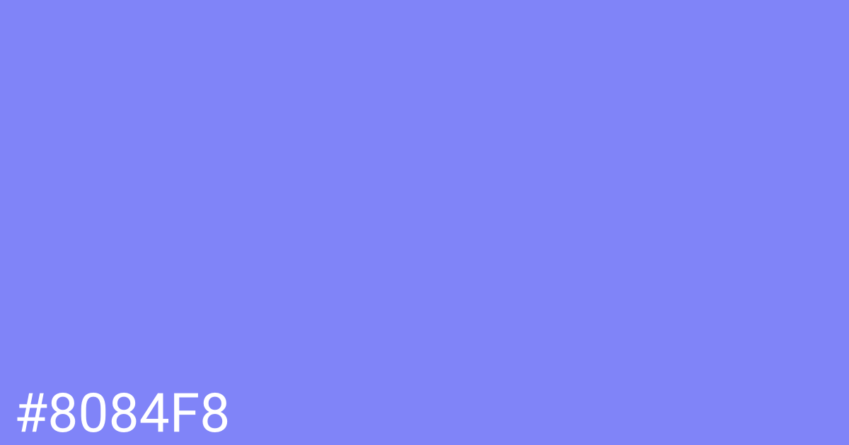 Hex color #8084f8 graphic