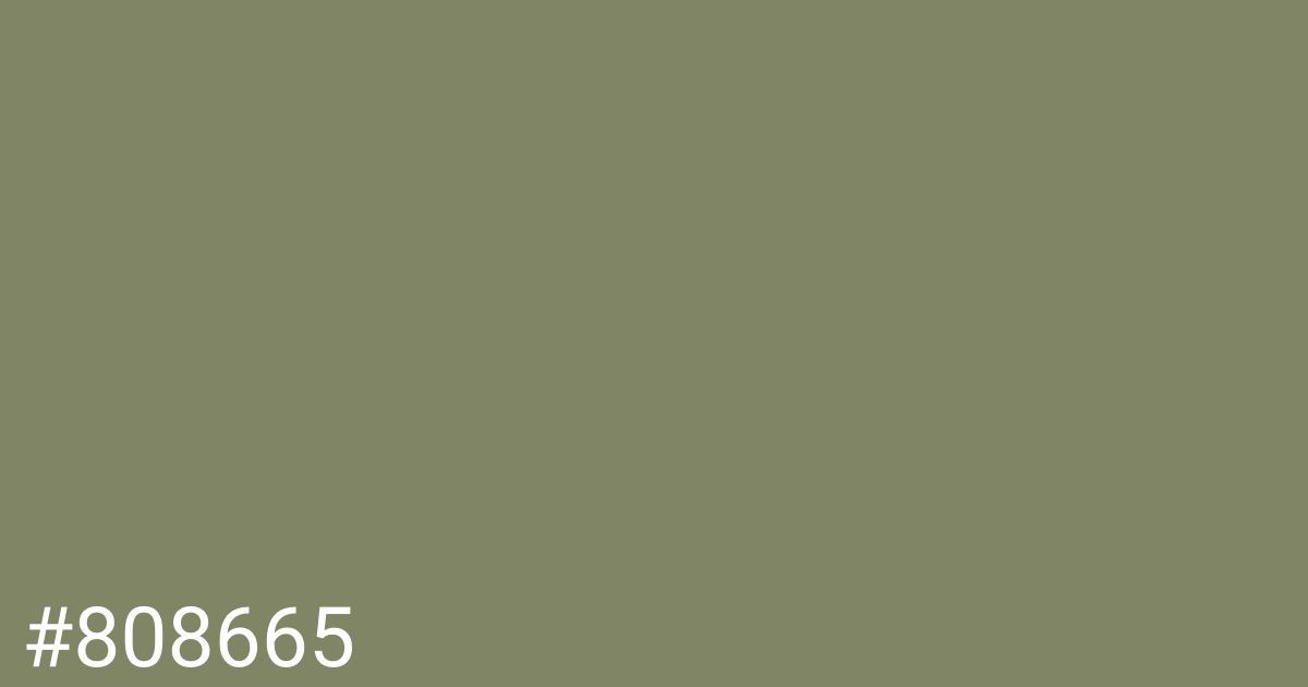 Hex color #808665 graphic