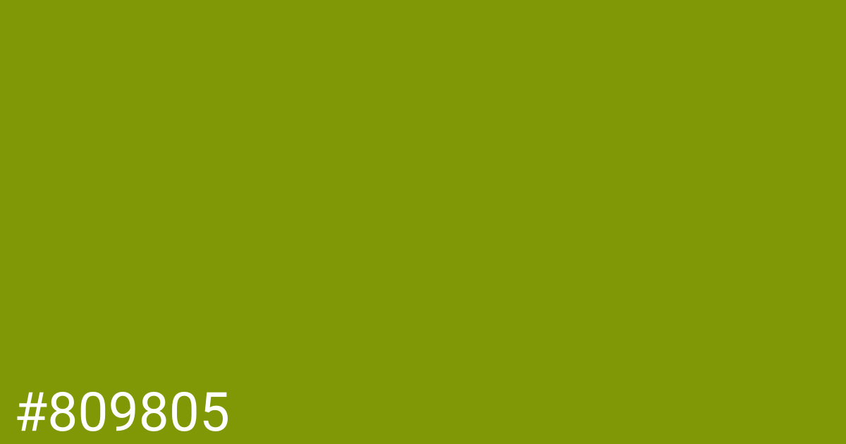 Hex color #809805 graphic