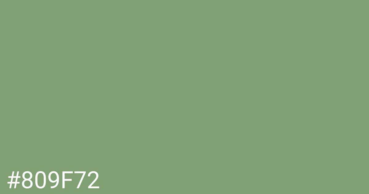 Hex color #809f72 graphic