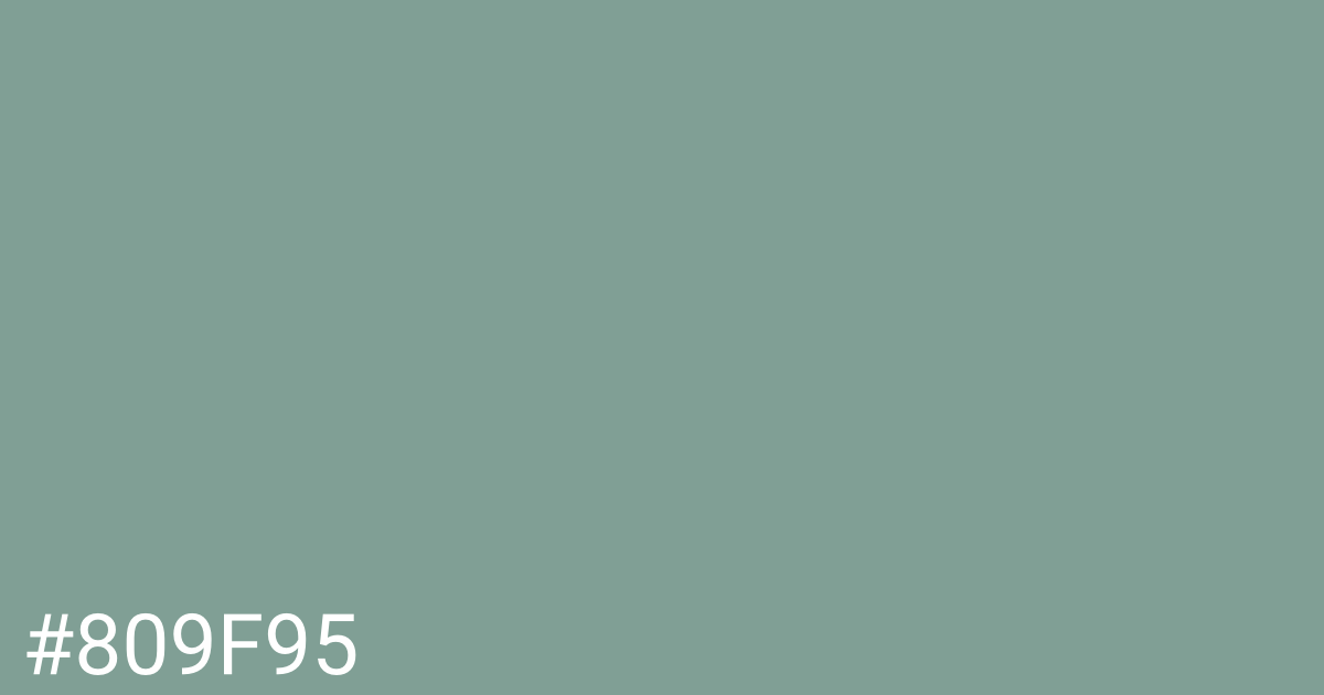 Hex color #809f95 graphic