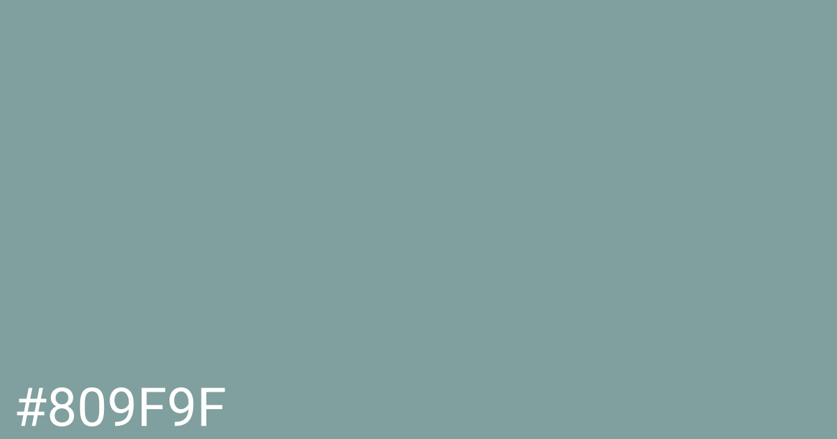 Hex color #809f9f graphic