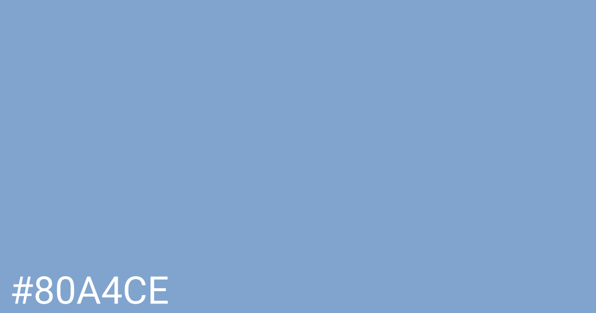 Hex color #80a4ce graphic