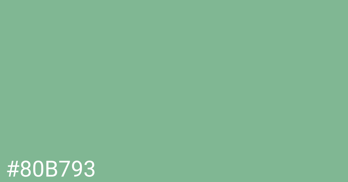 Hex color #80b793 graphic