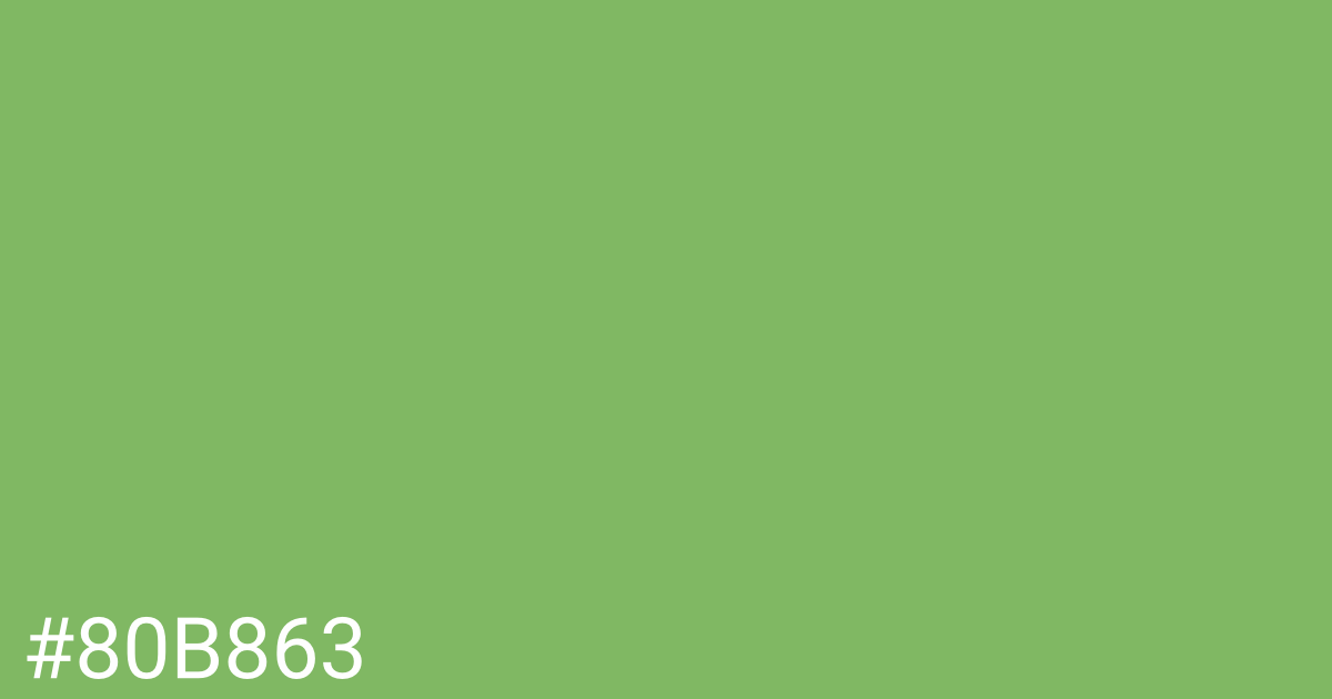 Hex color #80b863 graphic