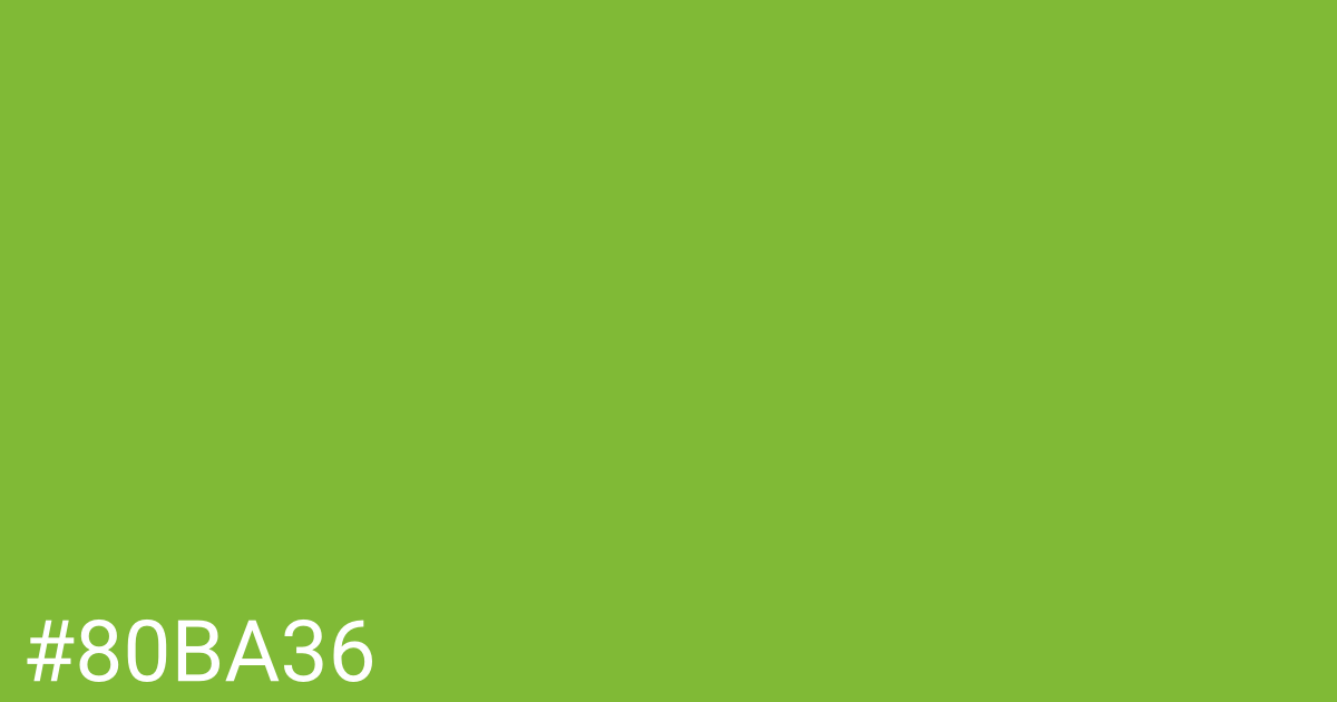 Hex color #80ba36 graphic