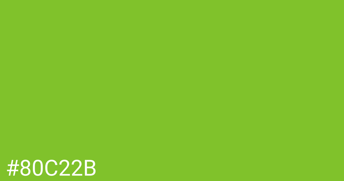 Hex color #80c22b graphic