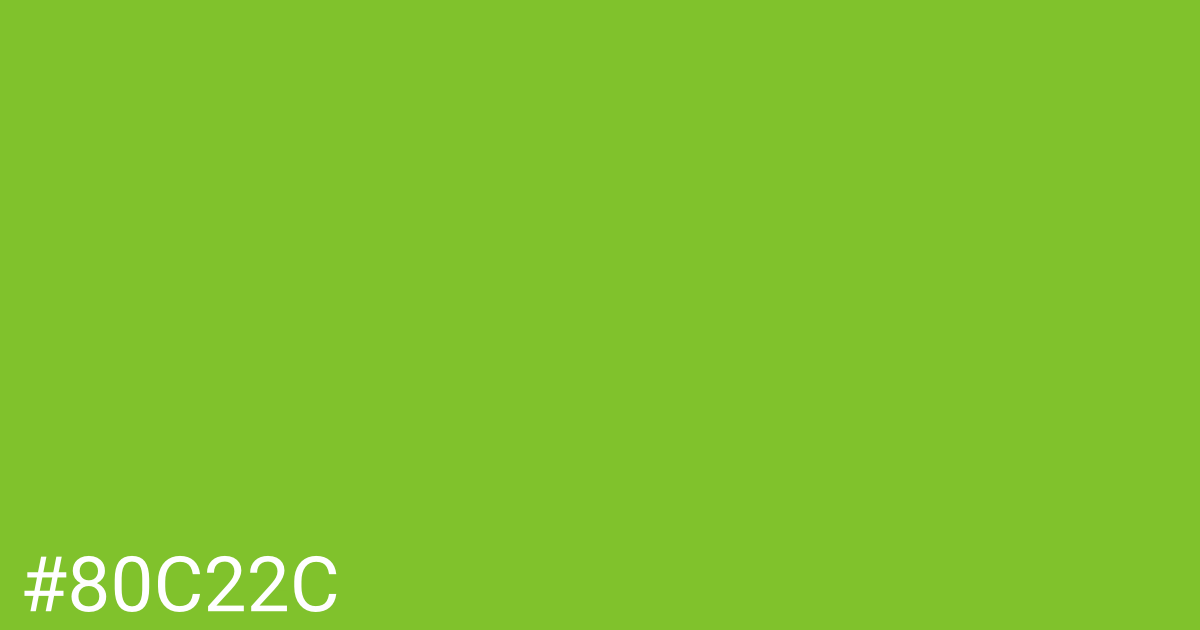 Hex color #80c22c graphic