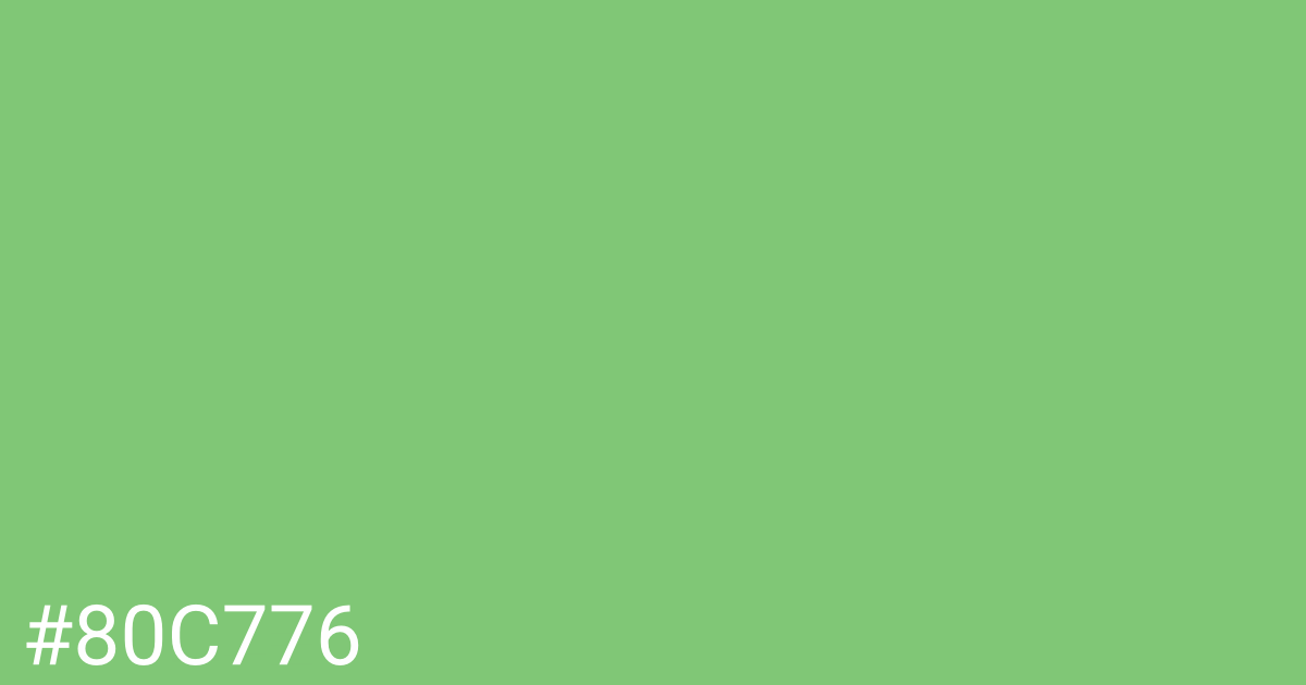 Hex color #80c776 graphic