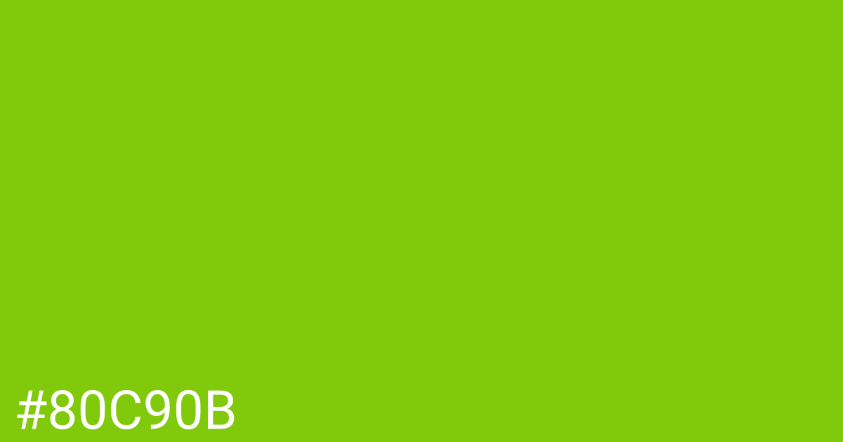 Hex color #80c90b graphic