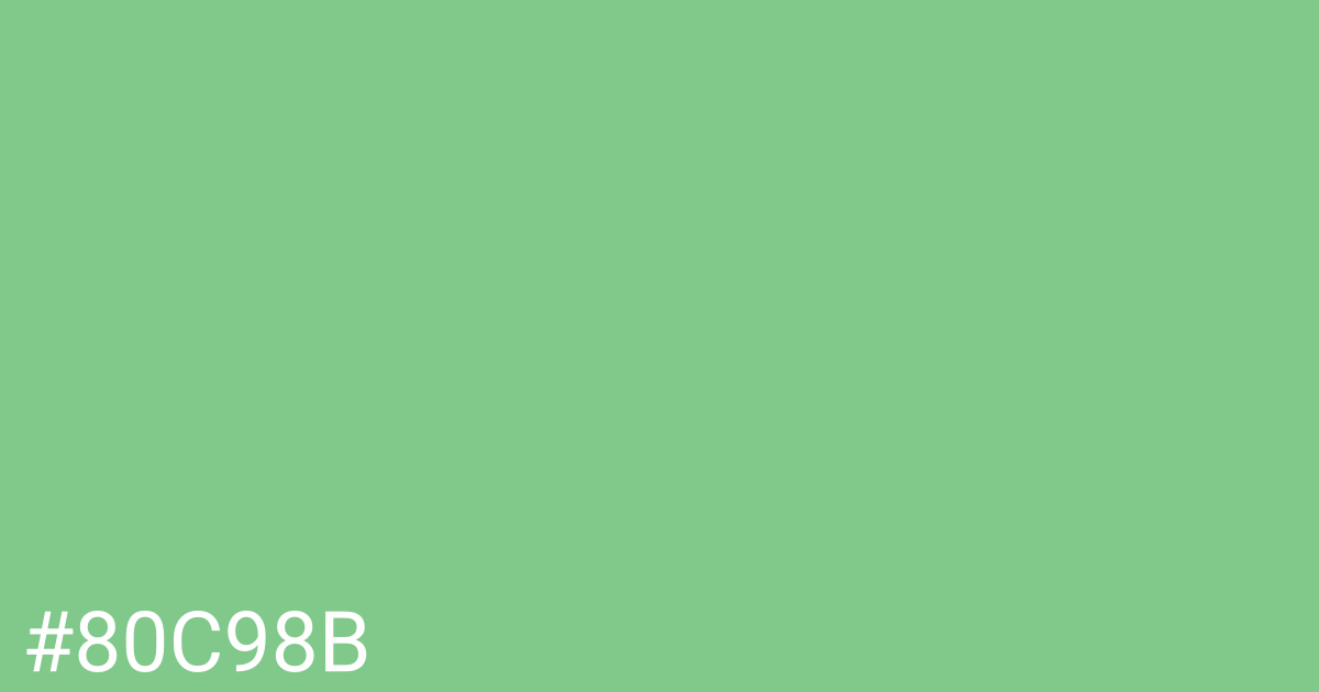 Hex color #80c98b graphic