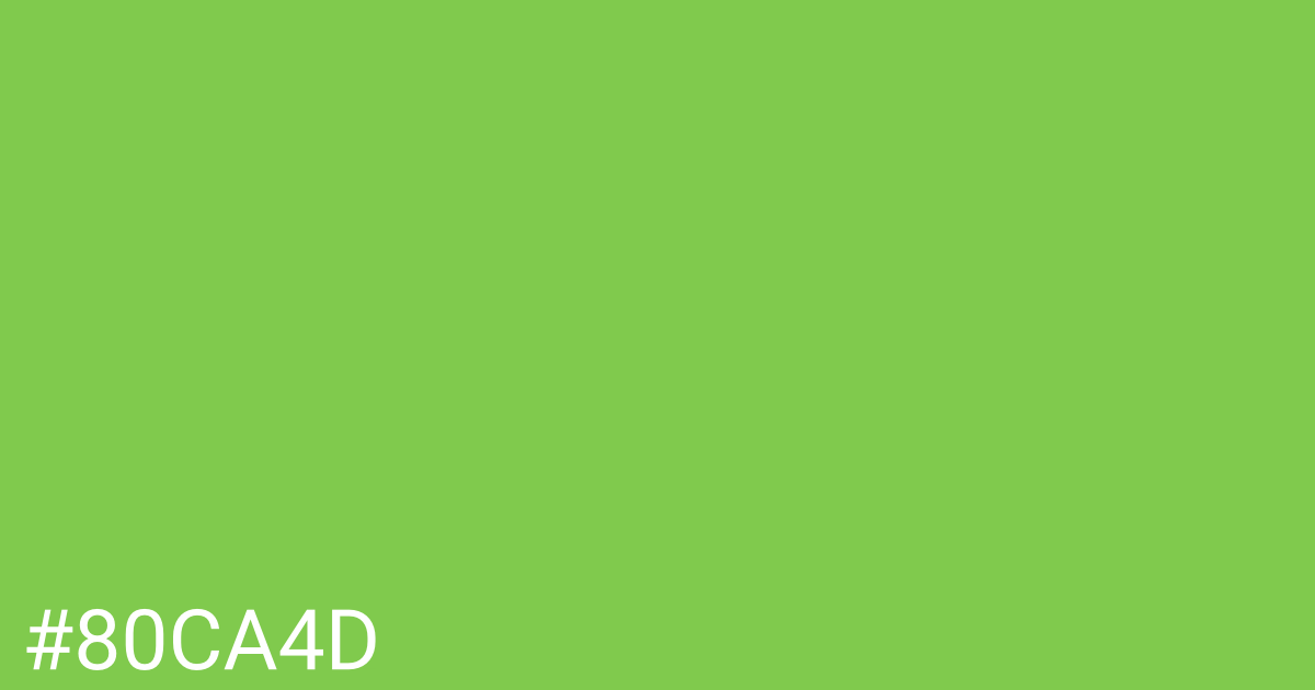 Hex color #80ca4d graphic
