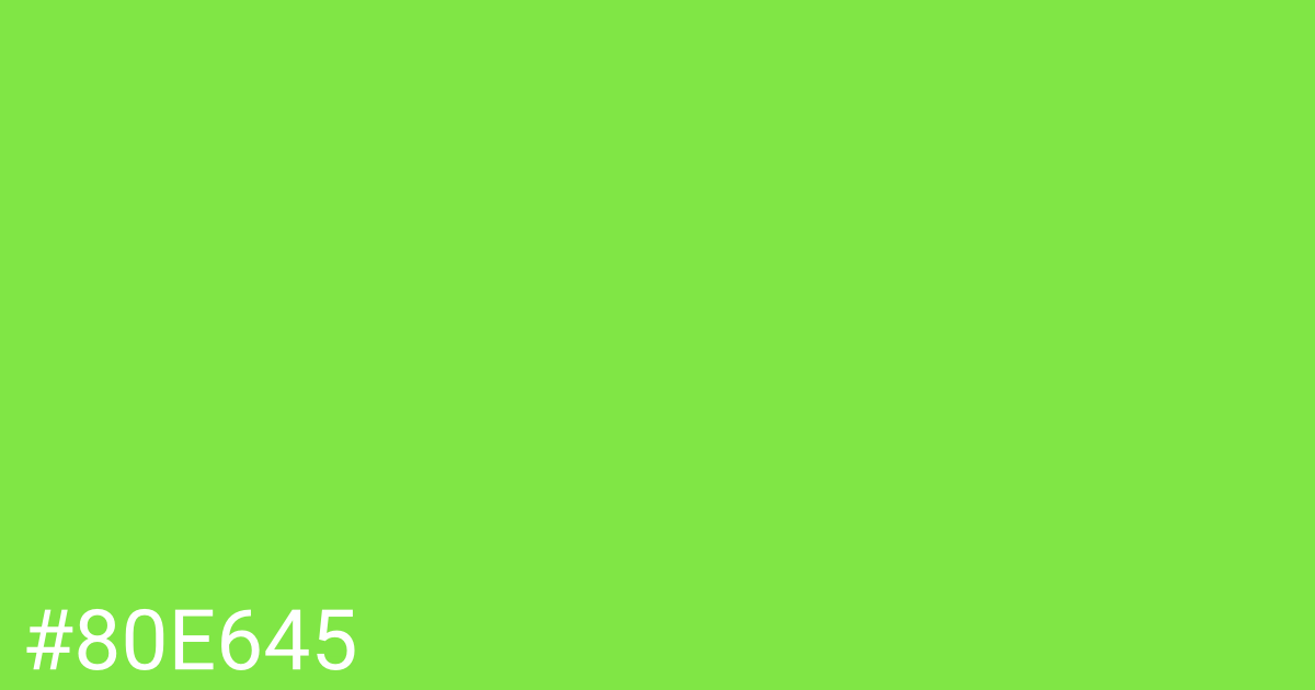 Hex color #80e645 graphic