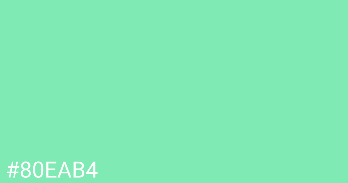 Hex color #80eab4 graphic