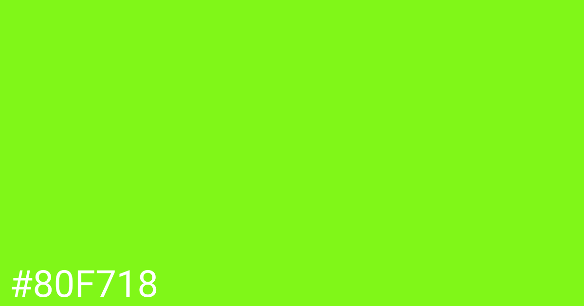 Hex color #80f718 graphic