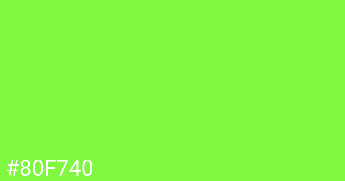 Hex color #80f740 graphic