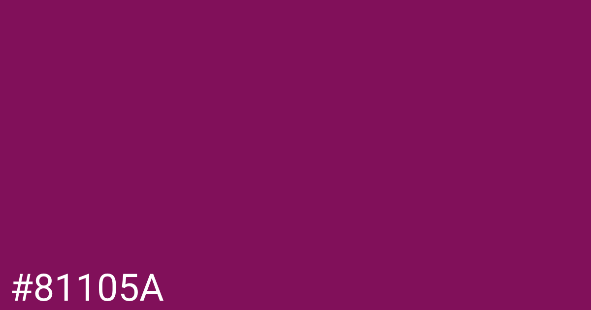 Hex color #81105a graphic